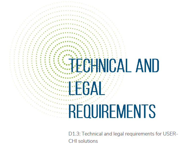 Technical and legal requirements for USER-CHI solutions