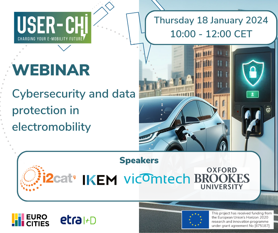 USER-CHI Ethics webinar - Cybersecurity and data protection in electromobility