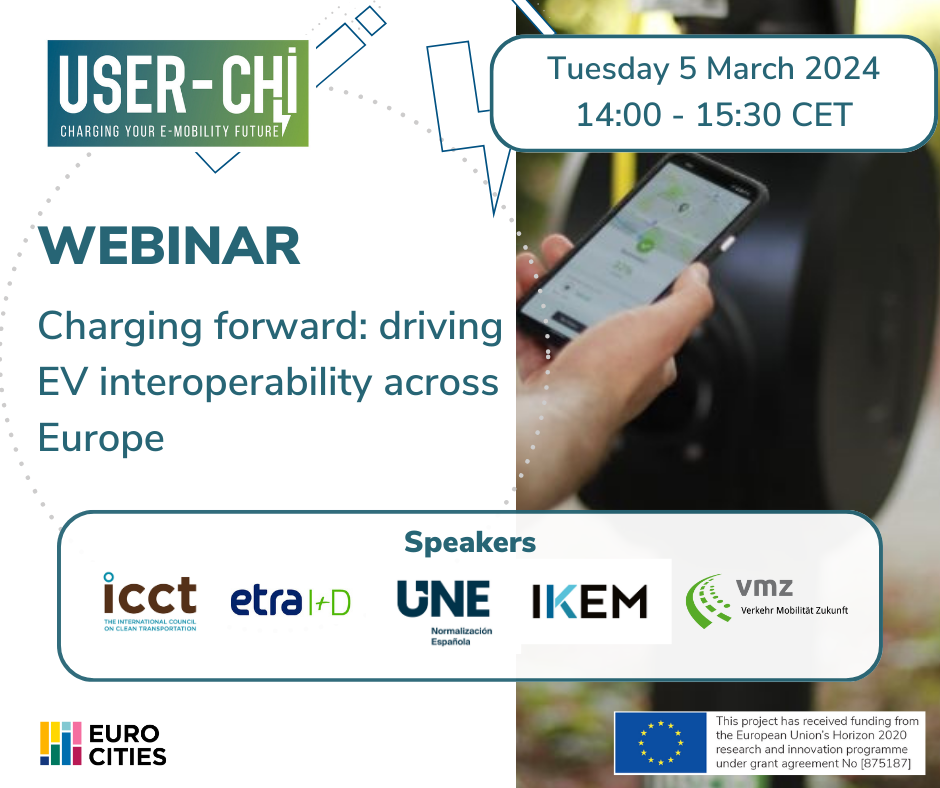 USER-CHI Technical webinar - Driving EV interoperability across Europe